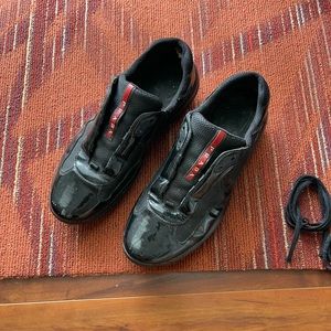 Prada America’s Cup Sneaker in Nero Black